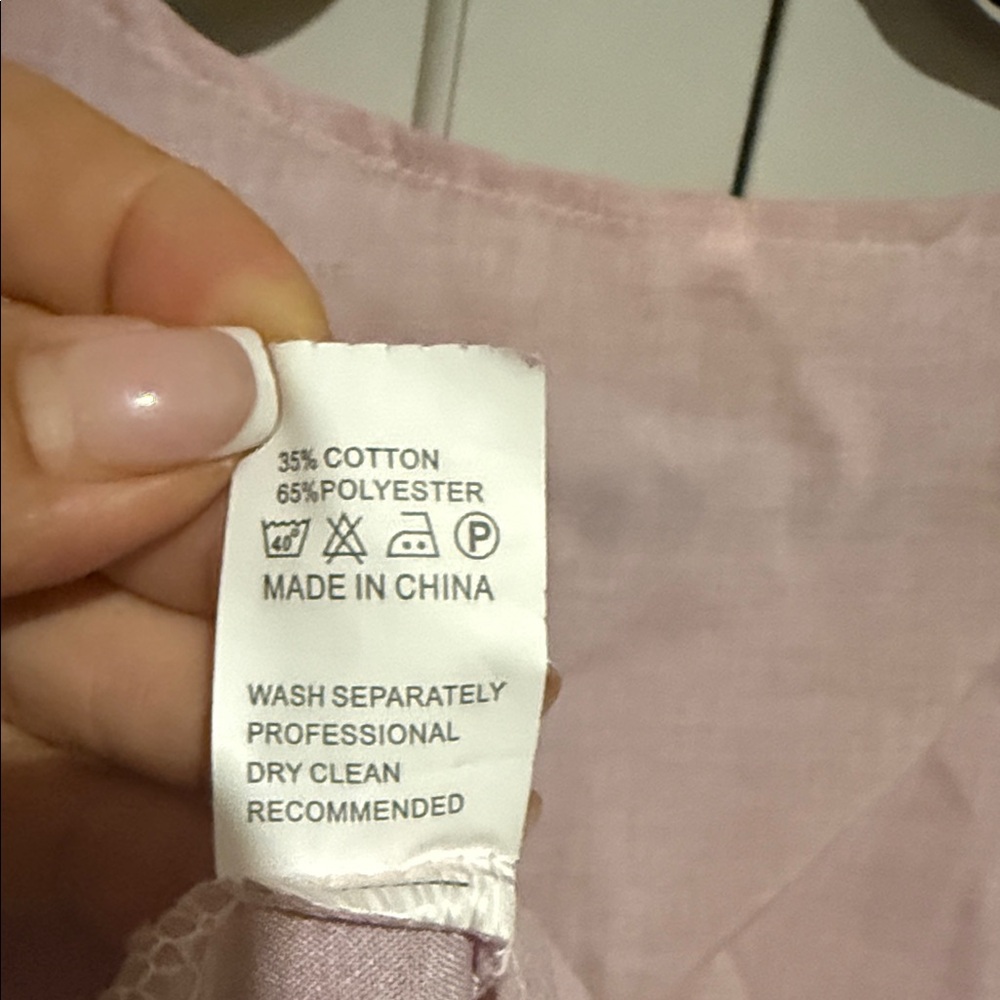 Pink Ruffle Hem Women's Top - Picture 4 of 5